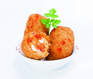 CROQUETA DE HUEVO CON CHORIZO