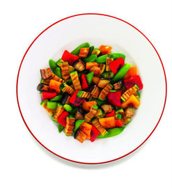 SALTEADO DE VERDURAS ASADAS